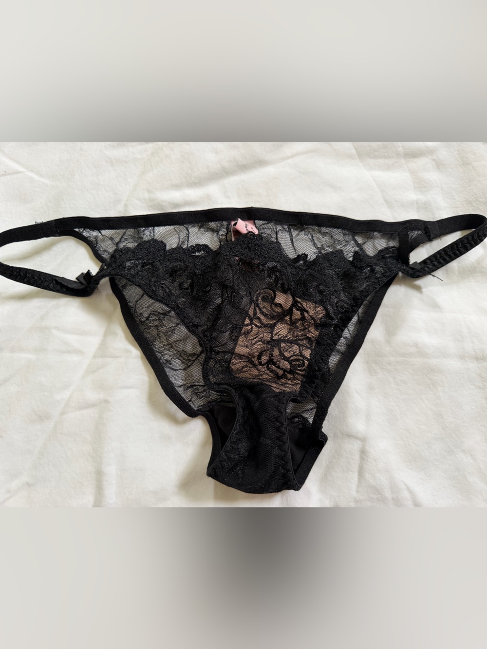 Nwt Agent Provocateur Black Lace Sheer Bikini Panty - Women's Intimate